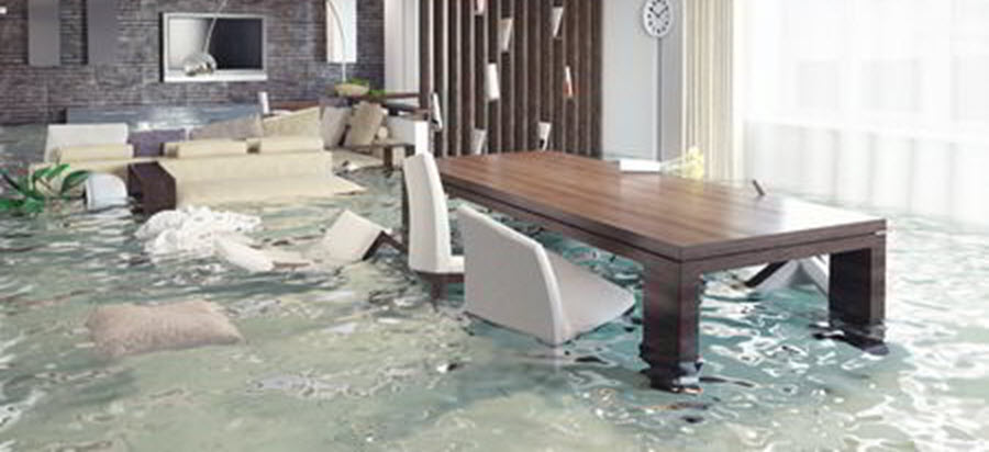 flooded interior